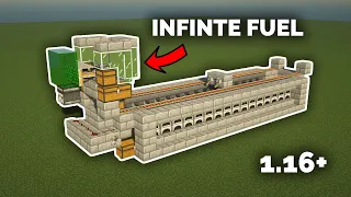 Minecraft How to Make an Auto INFINITE FUEL Super Smelter 1.16+ Tutorial