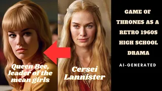 Game of Thrones as a 60s High School Drama | AI-Generated