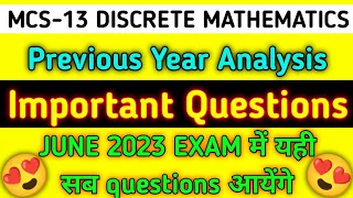 MCS013 Important Questions Answer | mcs13 previous year solution June 2022 | playlist available