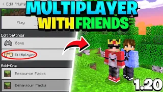 How To Play MULTIPLAYER In Minecraft Pe 1.20 | Play Minecraft With Friends in Mobile 😍