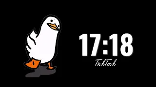 Duck Goes For A Walk 30 minutes - Dark screen - Countdown Timer 30 minutes  - Walking Duck