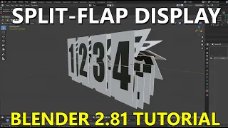 Tutorial: How to Model and Animate a Split-Flap Display in Blender 2.81