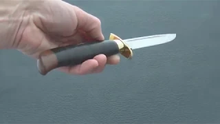 Нож Финка Вача (Наборная кожа, 95Х18) - nozh74.ru