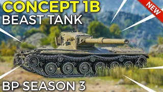 Concept 1Beast + BP Season 3 + WINNERS! | World of Tanks Concept 1B Gameplay & Review