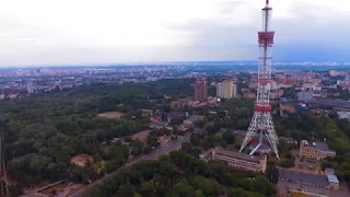 Дорогожичи - Шулявка - Берестейская. Панорама города. Полёт на дроне.