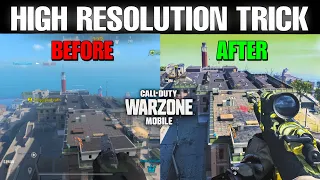"1 Minute Trick" to INCREASE RESOLUTION in Warzone Mobile