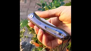 SHOOZIZ XUN110 folding knife outdoor tactical pocket knives D2 steel G10 handle hunting defensive