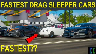 *2021 UPDATED* Top 25 SLEEPER CARS FASTEST Drag Cars in Forza Horizon 4