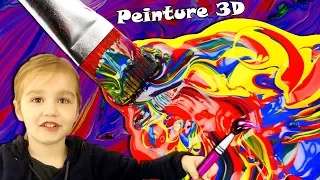 Réalisation de tableaux en relief avec la peinture gonflante 3D ! Recette facile - Paint Art - DIY