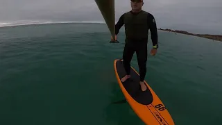 Ocean Downwind Board Foil Surfing Anglesea Australia