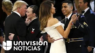 Donald Trump le concede a soldado puertorriqueño una pieza con la primera dama en baile inaugural
