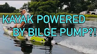 DIY HOW TO POWER A KAYAK WITH A BILGE PUMP/MOTOR!