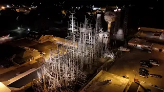 Mindfield 4.0 at night with DJI Air 3
