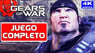 GEARS OF WAR 1 Película (4K 60fps UHD) JUEGO COMPLETO Español -Gameplay Campaña Historia completa PC