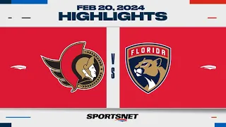 NHL Highlights | Senators vs. Panthers - February 20, 2024