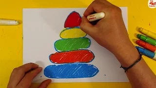 Как нарисовать ПИРАМИДКУ / Урок рисования для детей от 3 лет
