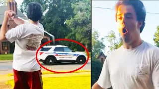 "He HIT The Police Car" - Golf Fails