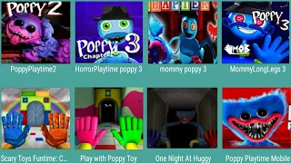 Poppy Playtime 2,Horror Playtime Poppy3,Mommy Poppy3,Mommy Long Legs3,Scary Toys Funtime,Poppy Toy,