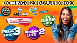 Sorteo 11 AM Resultado Loto Honduras, La Diaria, Pega 3, Premia 2, DOMINGO 23 DE JULIO 2023