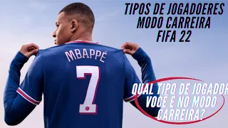 FIFA 22 |TIPO DE JOGADORES MODO CARREIRA #Shorts