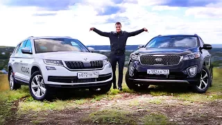 Тест-драйв Skoda Kodiaq против KIA Sorento Prime. Выбираем 7-местный кроссовер