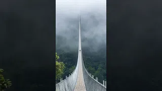 World Longest Single Suspension Bridge In Nepal🇳🇵#shorts #trendingshorts #youtubeshorts