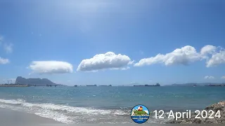 The Rock of Gibraltar April 2024 Timelapse Clouds Background Music