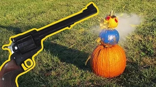 .44 Mag Pumpkin Shooting in Slow Motion