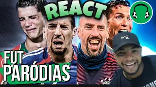 REACT FUTPARODIAS - ♫  AS MAIORES SUPERAÇÕES DO FUTEBOL pt.2