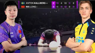 WTT Champions Xinxiang 2023 : Ma long vs Anton Karllberg. Best Moments. GOAT manages to win barely.