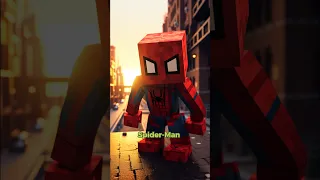 🎮👾Superheroes but as Minecraft Character’s #minecraft #marvel #spiderman #ironman #thor #hulk