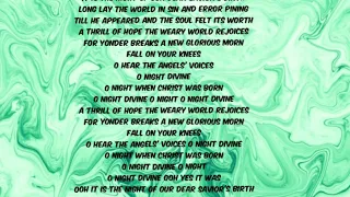 O Holy Night - Lea Michele (Lyrics)