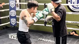 Bam Rodriguez SHOWS Gallo Estrada THE KNOCKOUT SHOT; Lights up mitts looking SHARP & READY FOR WAR