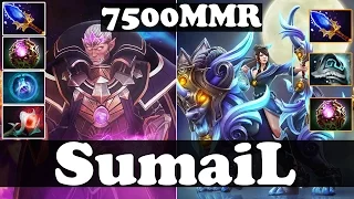 Dota 2 - SumaiL 7500 MMR Plays Invoker And Mirana - Ranked Match Gameplay