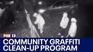 Community graffiti cleanup program launches in Lynnwood | FOX 13 Seattle