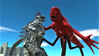 Mechagodzilla 2021 vs kaiju animal revolt battle simulator