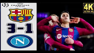 Barcelona vs Napoli 3-1 - All Goals & Highlights - Champions League 2024