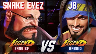 SF6 ▰ SNAKE EYEZ (Zangief) vs JB (Rashid) ▰ High Level Gameplay