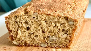 My fastest oatmeal bread for a healthy breakfast! no flour no butter