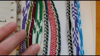 Pick-up patterning in a 7-loop flat fingerloop braid