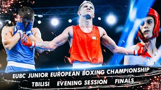 EUBC 2021. JUNIOR EUROPEAN BOXING CHAMPIONSHIPS TBILISI. AFTERNOON SESSION FINALS.