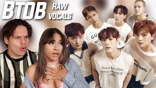 Waleska & Efra react to BTOB's Best Live Vocals *RAW* | BTOB crazy raw voice