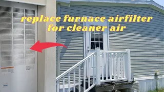 #manufacturedhome #mobilehome How to replace a airfilter at home.. for clean vent. an less dust.