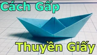 Hướng Dẫn Cách Gấp Thuyền Giấy Đơn Giản Nhất - How To Fold A Simple Paper Boat | Tiến Crazy