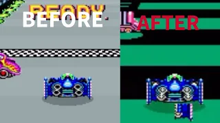 F-Zero SNES but every 5 seconds it corrupts.