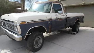 1975 Ford F250 4x4 Ranger HighBoy Restoration Project