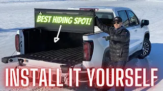 Hard Folding Tonneau / Box Cover Install.  GMC Sierra Chevy Silverado