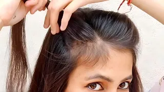 1 min Side Puff Hairstyle For Girls // College Girls Hairstyle