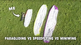 paragliding vs speedflying vs miniwing