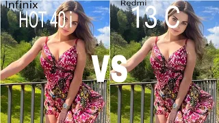 Infinix Hot 40i Vs Redmi 13c full camera Test with Rehman Tech